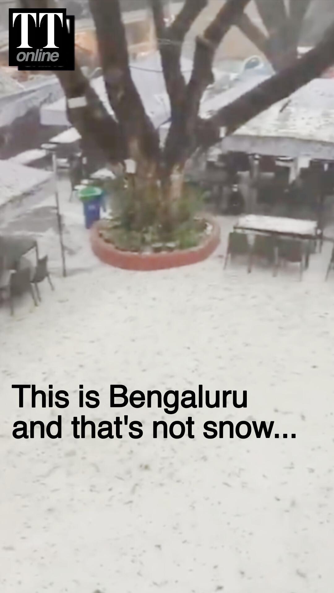 Intense Hailstorm, Heavy Rains, Strong Winds, Thunder Batter Bengaluru