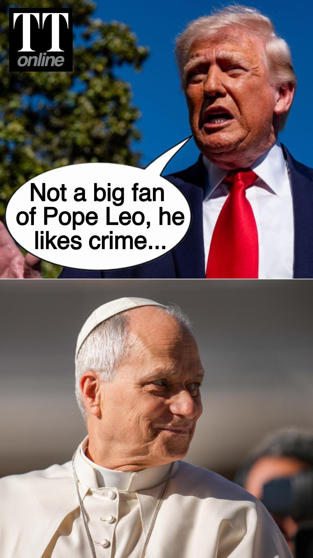 Trump Says He's "Not a Big Fan" of Pope Leo, Questions His Stance on Iran War