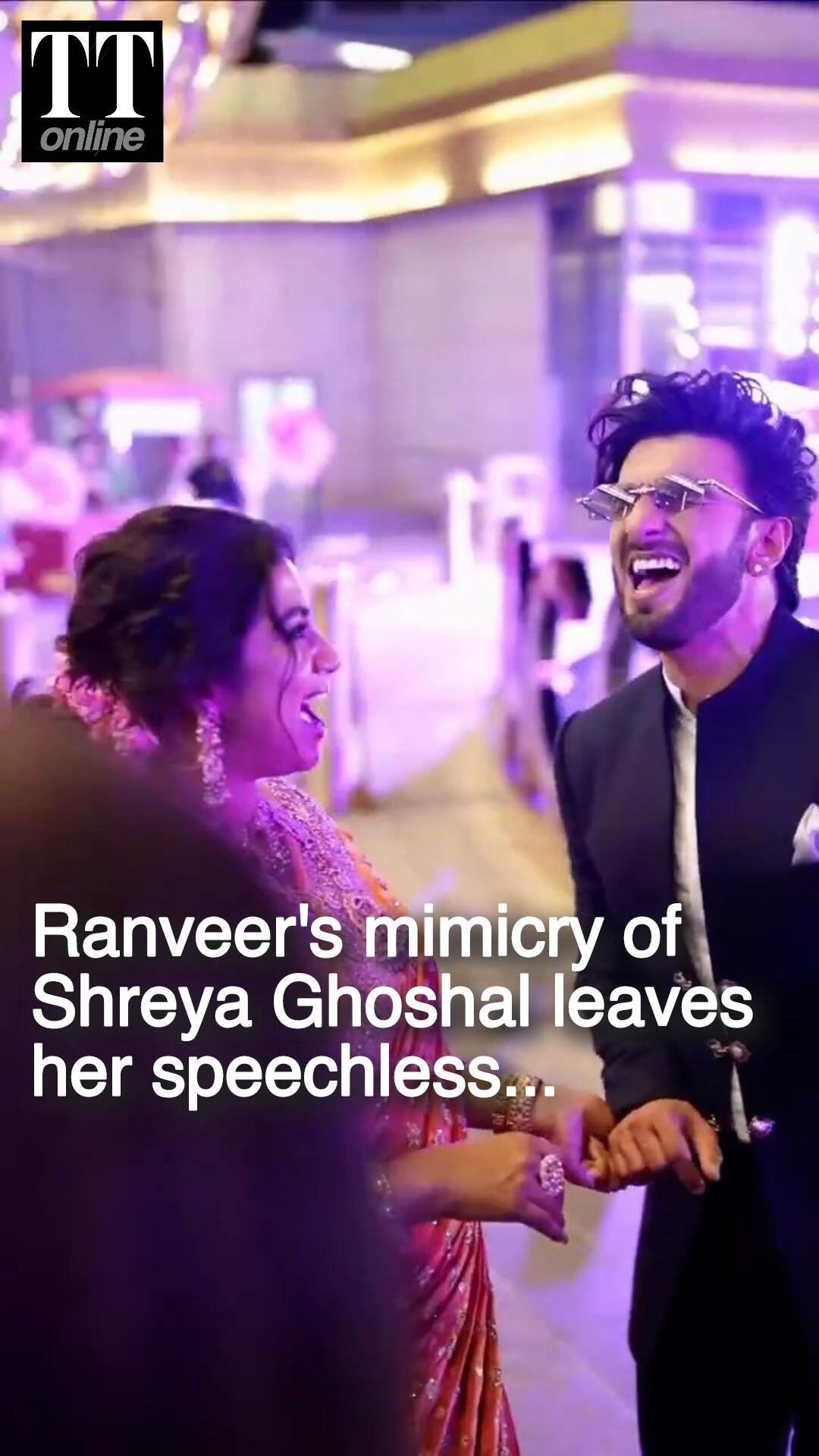 Internet Goes ‘Lattoo’ Over Ranveer Singh’s Mimicry of Shreya Ghoshal