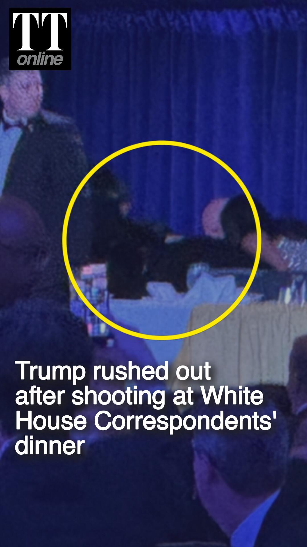 Trump Safe After Being Evacuated From White House Correspondents' Dinner, Shooter Held
