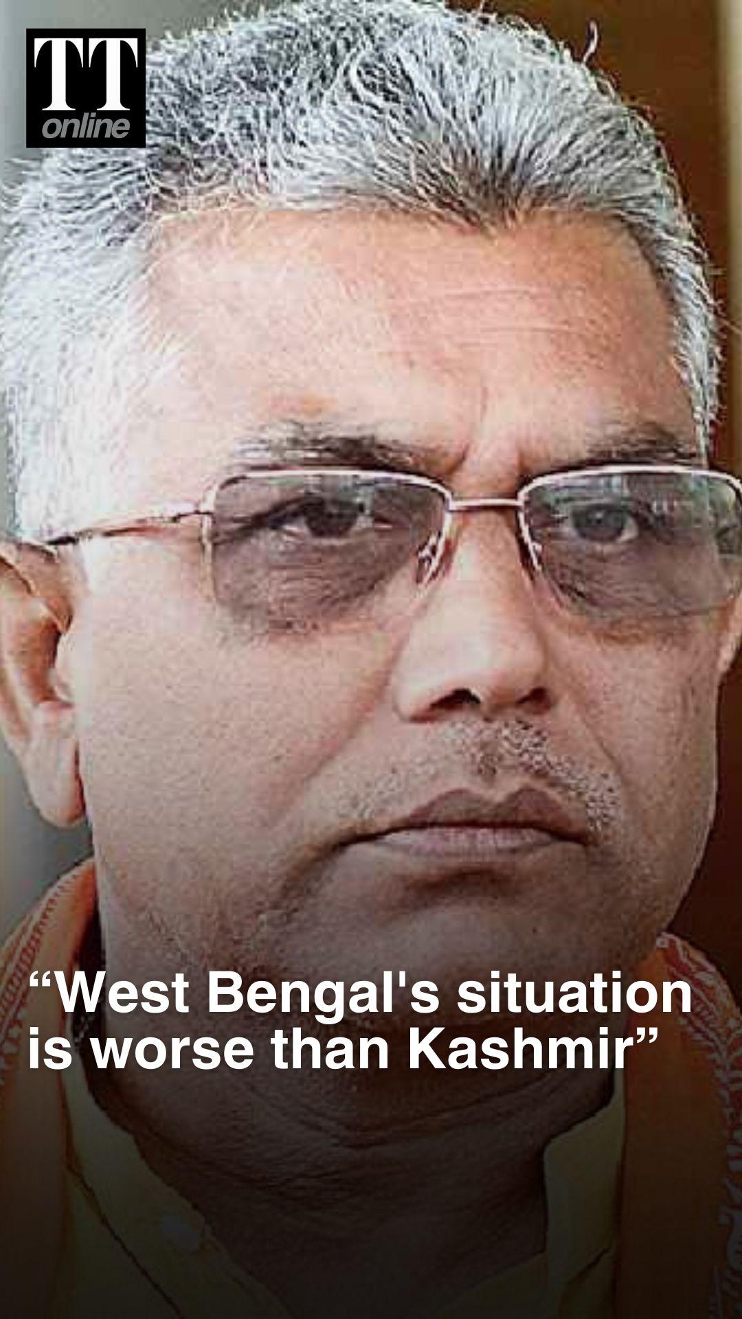“Unlike Bengal, There is No Stone Pelting, Bombing in Kashmir” :BJP’s Dilip Ghosh