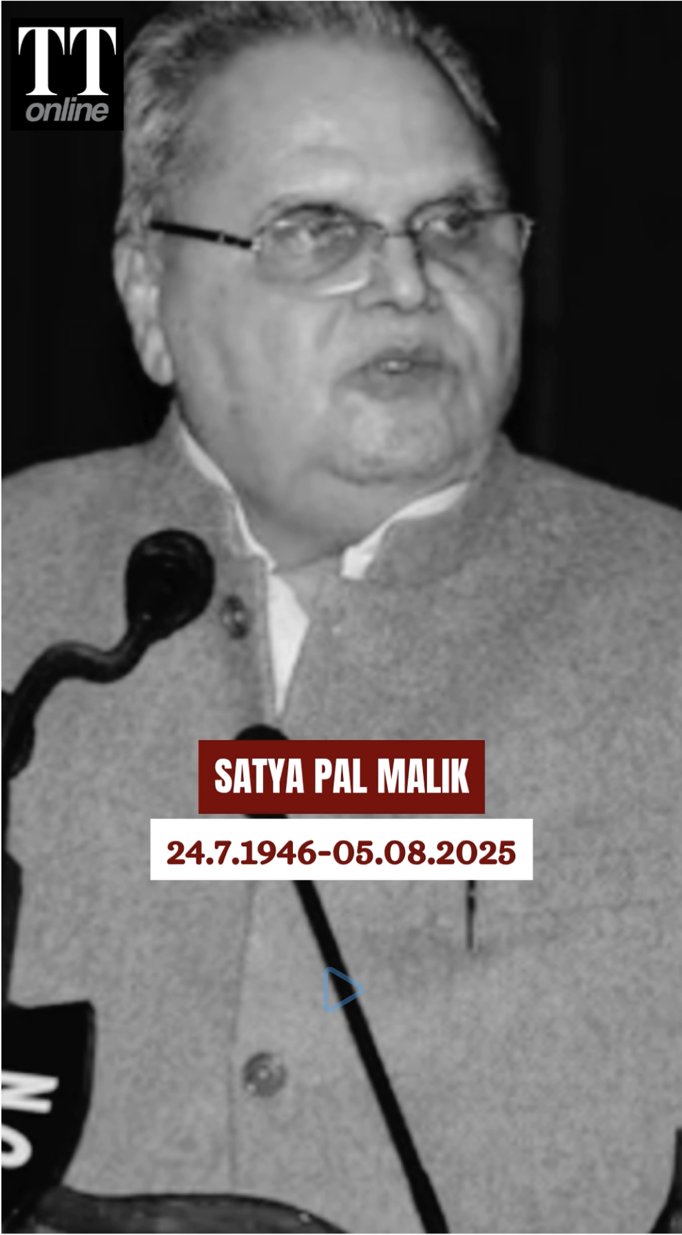 Satya Pal Malik, Former Jammu and Kashmir Governor, Passes Away