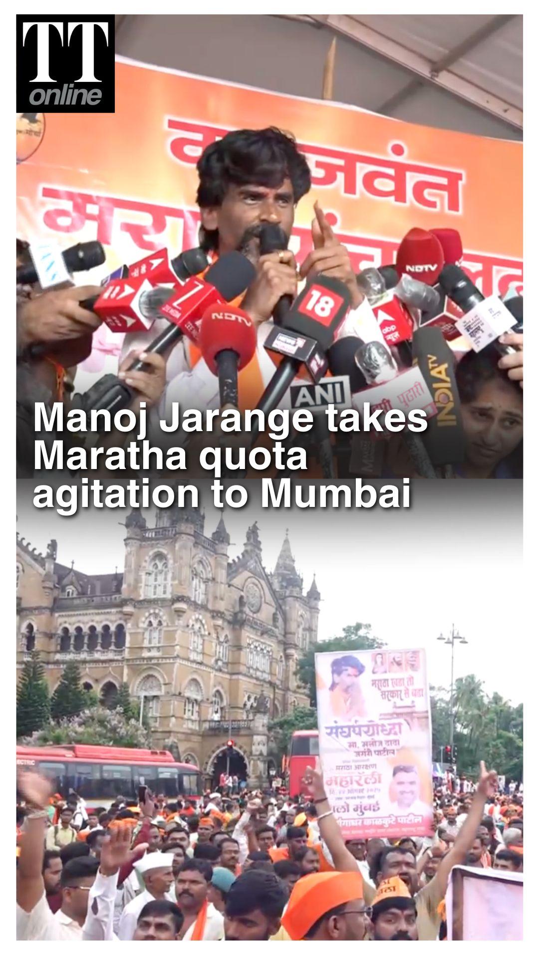 Maratha Quota Stir Reaches Mumbai: Manoj Jarange Begins Hunger Strike at Azad Maidan