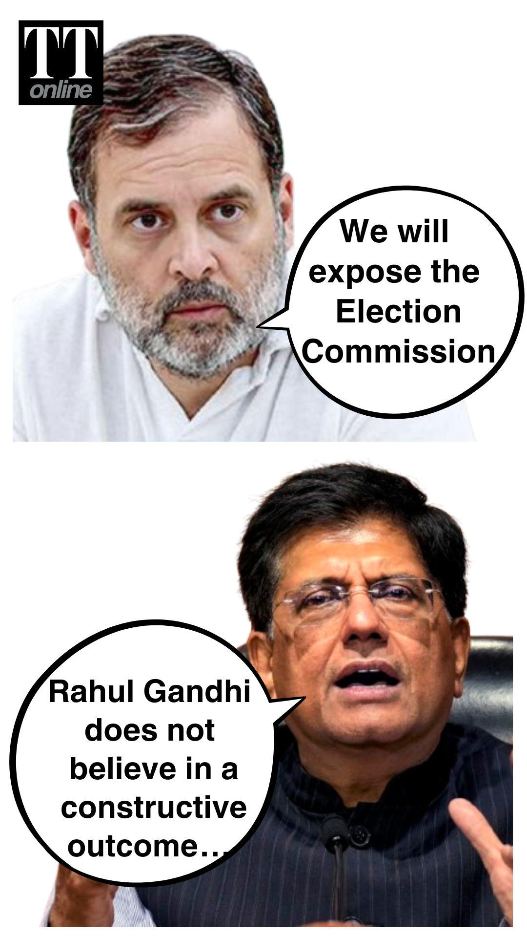 “Fake Voters”: Piyush Goyal Rebuts Rahul Gandhi’s ‘EC Creating Distractions’ Claim