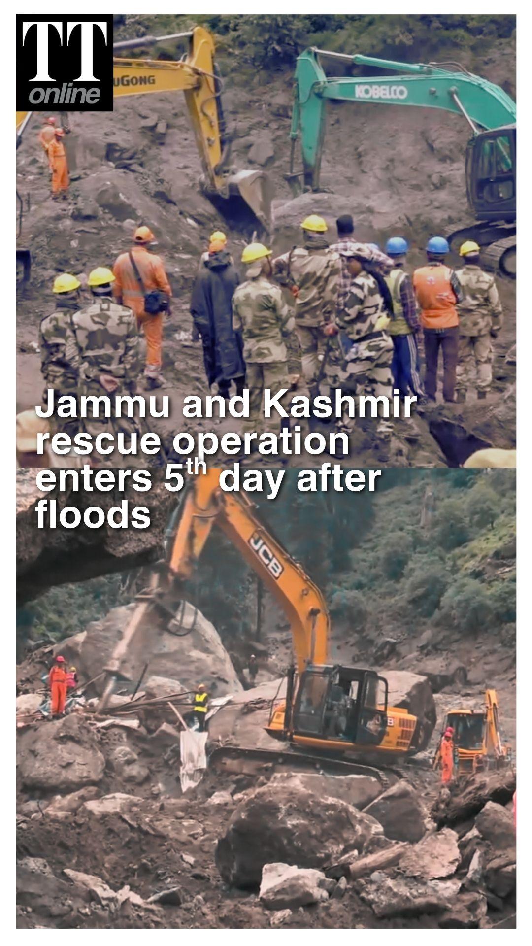 Rescue Operation Enters 5th Day in Jammu & Kashmir As Cloudburst in Kathua Wreaks Havoc