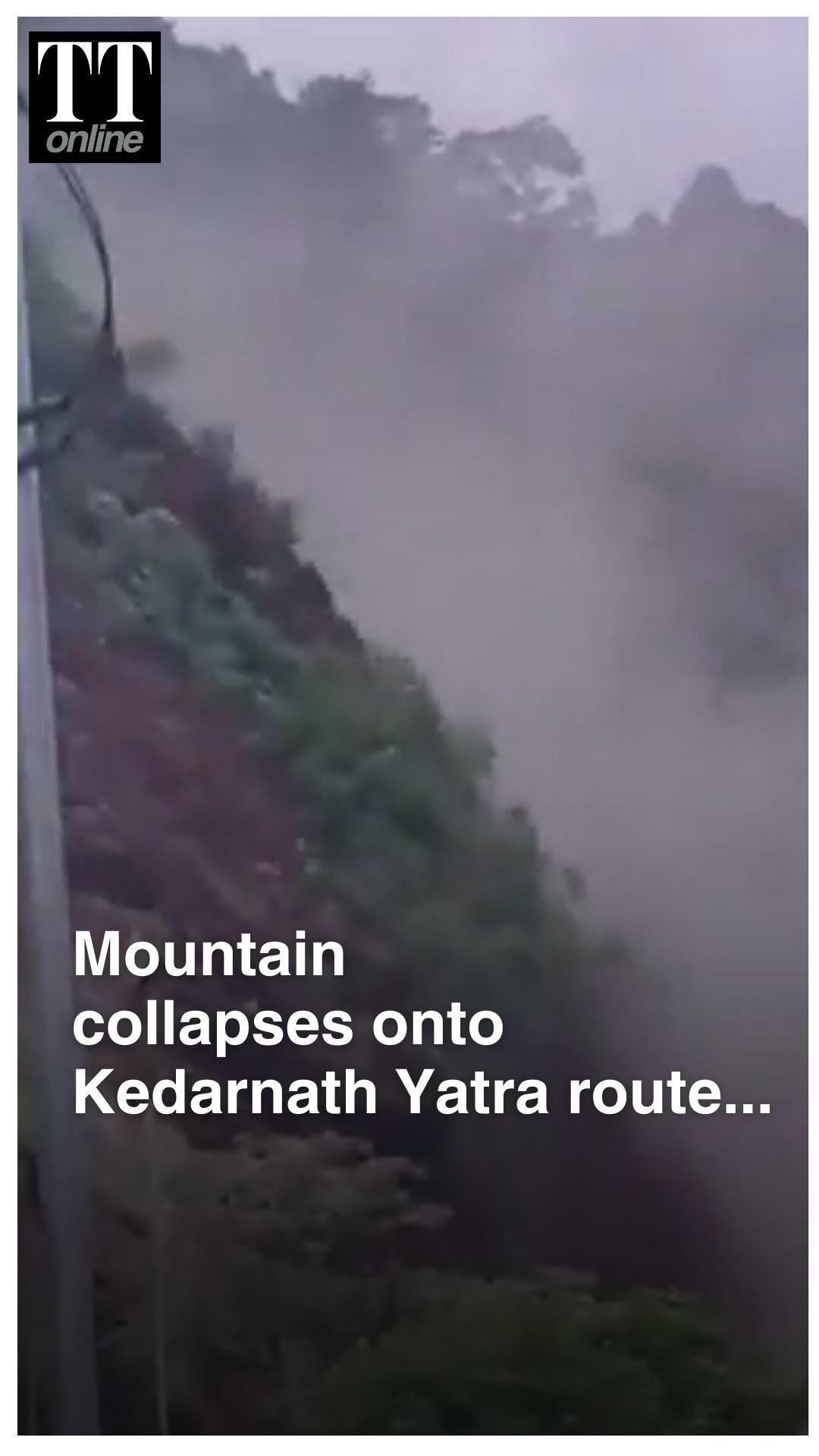 Massive Landslide Blocks Kedarnath Route in Uttarakhand’s Rudraprayag