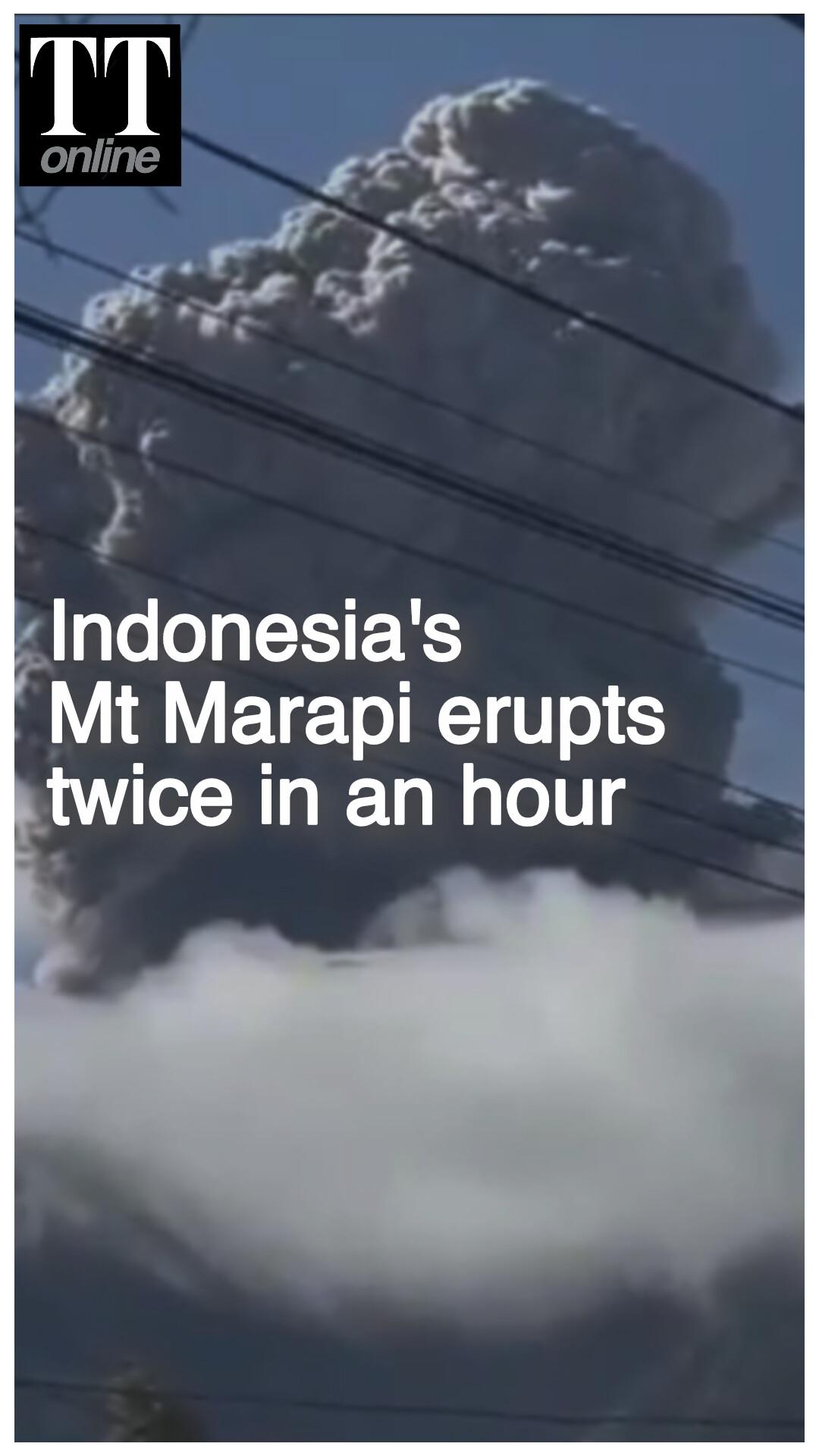 Indonesia's Mt Marapi Erupts, Shoots 1.6 km Plume of Volcanic Ash Into the Sky