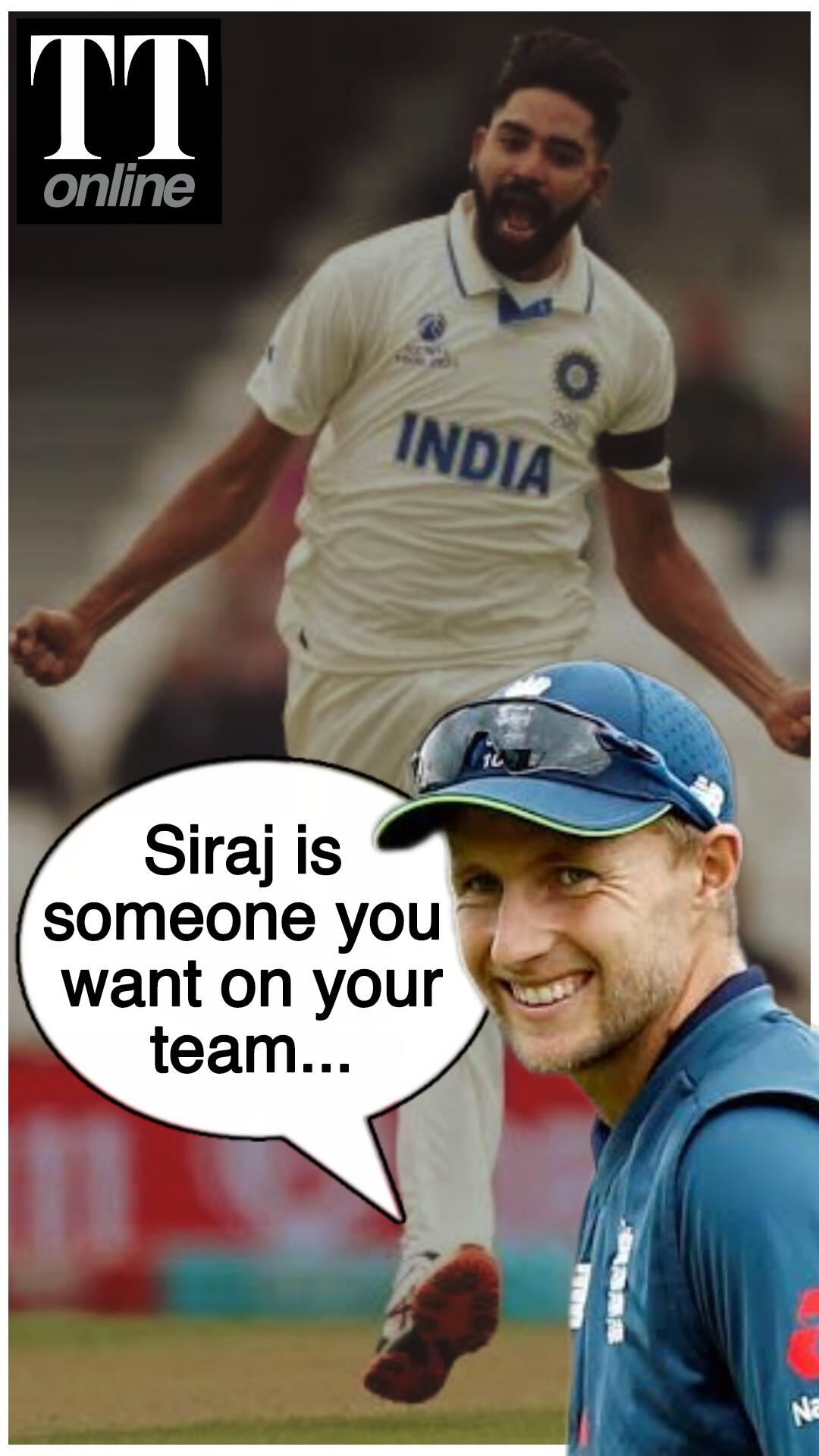 Joe Root Calls Out Siraj's 'Fake Angriness', Brands Him a "Real Warrior"
