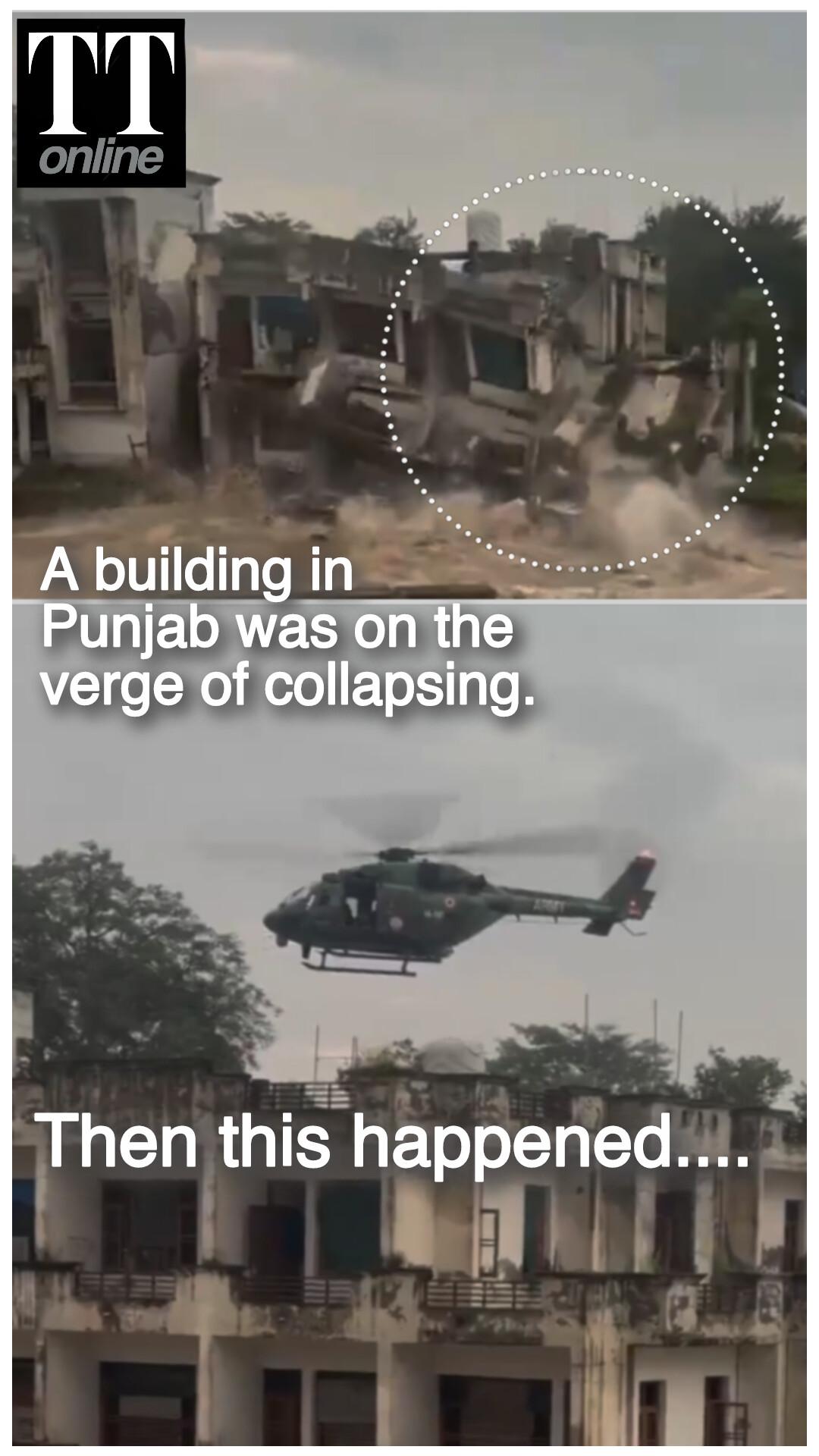 Watch | Indian Army Evacuates Civilians From a Building Moments Before it Collapsed...