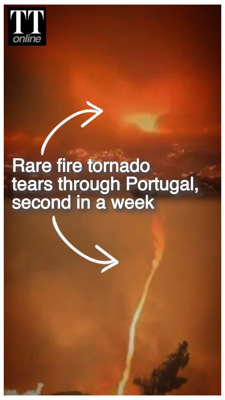 Watch | Rare Fire Tornado Tears Through Portugal as Severe Heatwave, Wildfires Grip Europe