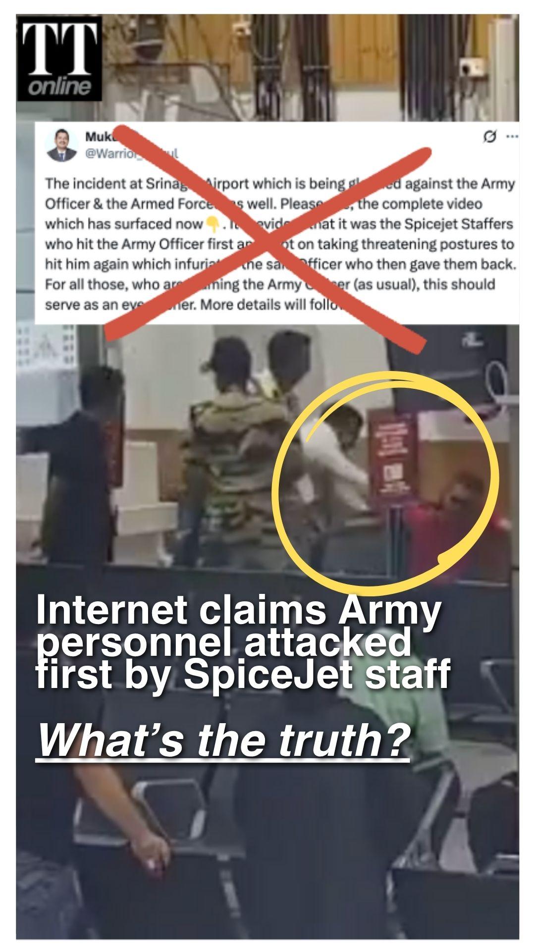 Fact-Check: SpiceJet Staff Didn’t Attack Army Man First, As Claimed By Many on Internet