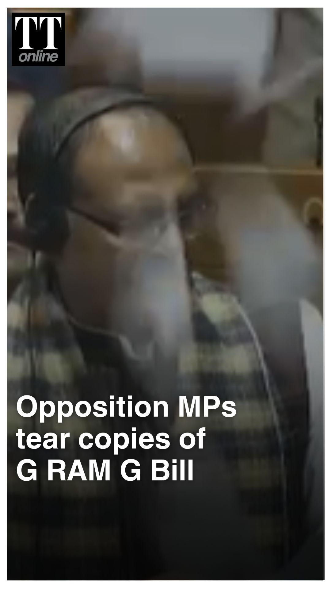 Watch | Lok Sabha Passes G RAM G Bill Amid Fierce Protests, Opposition Tears Copies