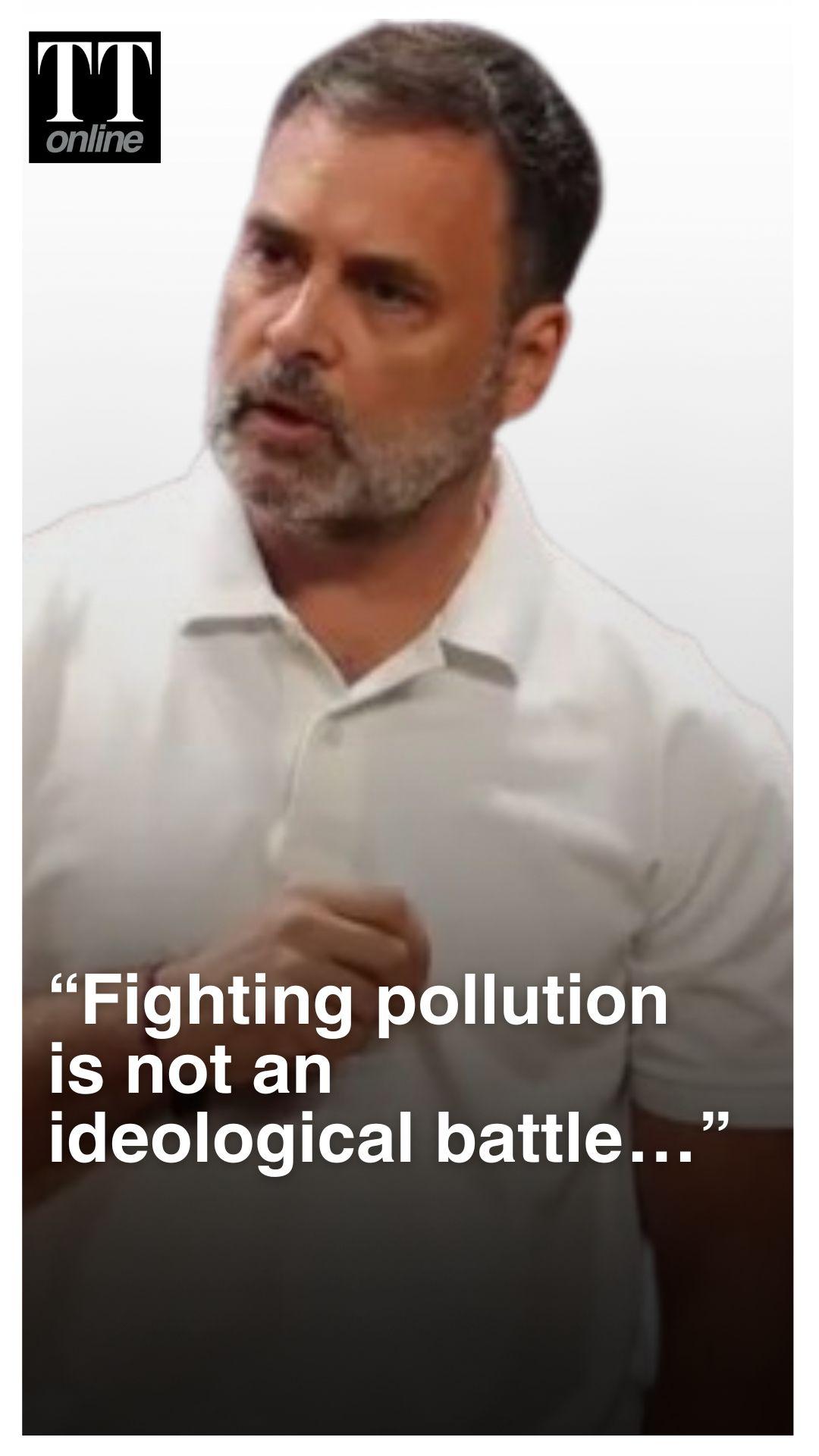 “Major Cities Under Blanket of Poisonous Air, People Are Getting Cancer” : Rahul Gandhi