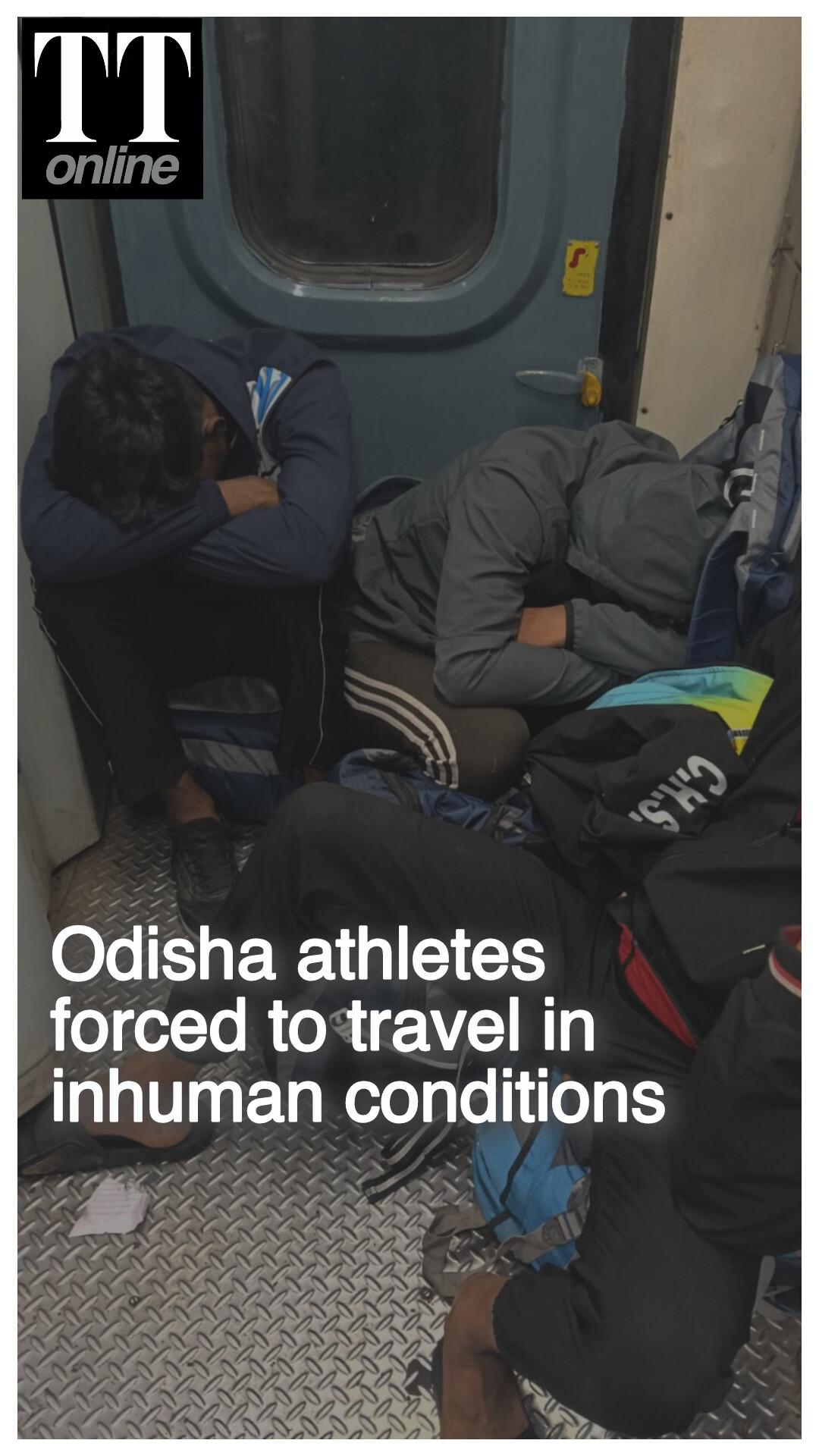 Odisha Athletes Forced to Travel Sitting Outside Train Toilet, Govt Orders Probe