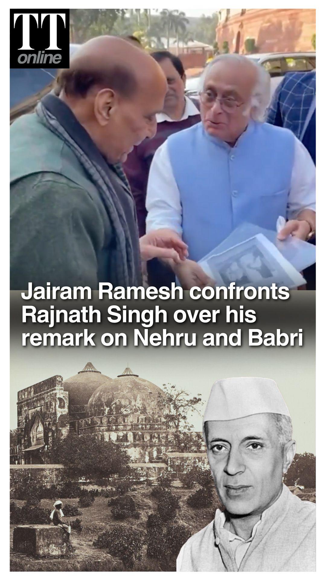 Jairam Ramesh Gives Rajnath Maniben Patel's Diary to Show Nehru Didn't Seek Public Funds For Babri