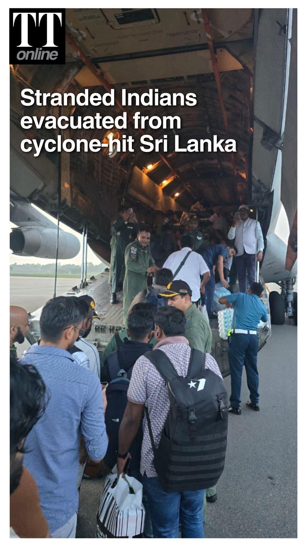 Indian Nationals Stranded in Sri Lanka Evacuated by Indian Air Force