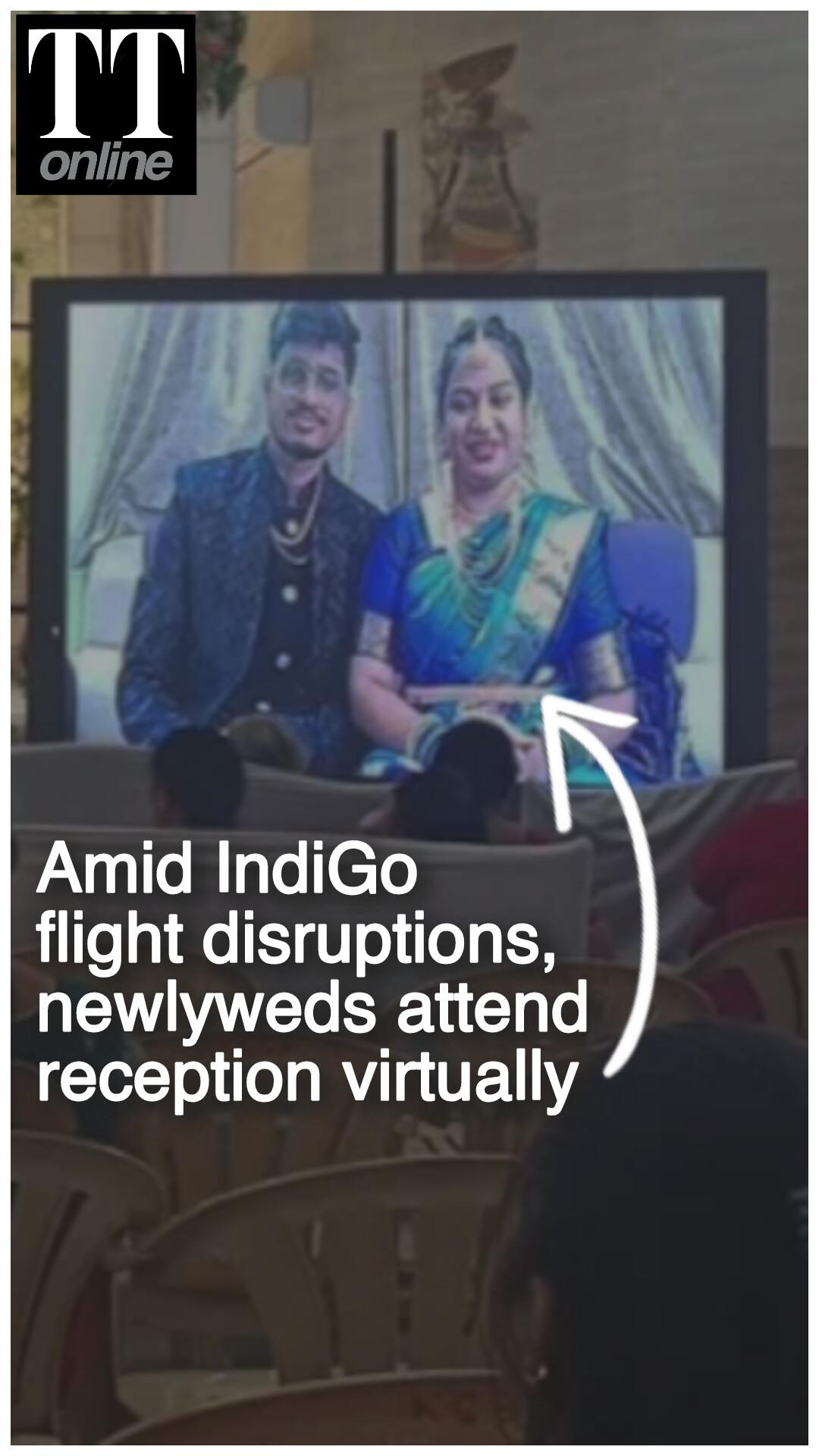 IndiGo Flight Cancelled, Couple Attends Own Wedding Reception on Video Call