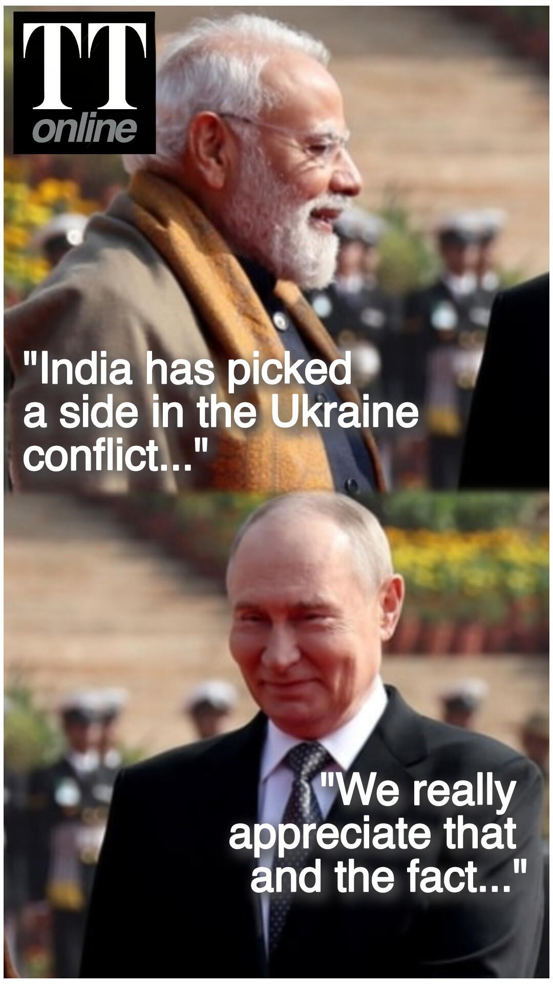 "India Not Neutral, We Have Picked a Side," Says PM Modi to Putin on Ukraine Conflict