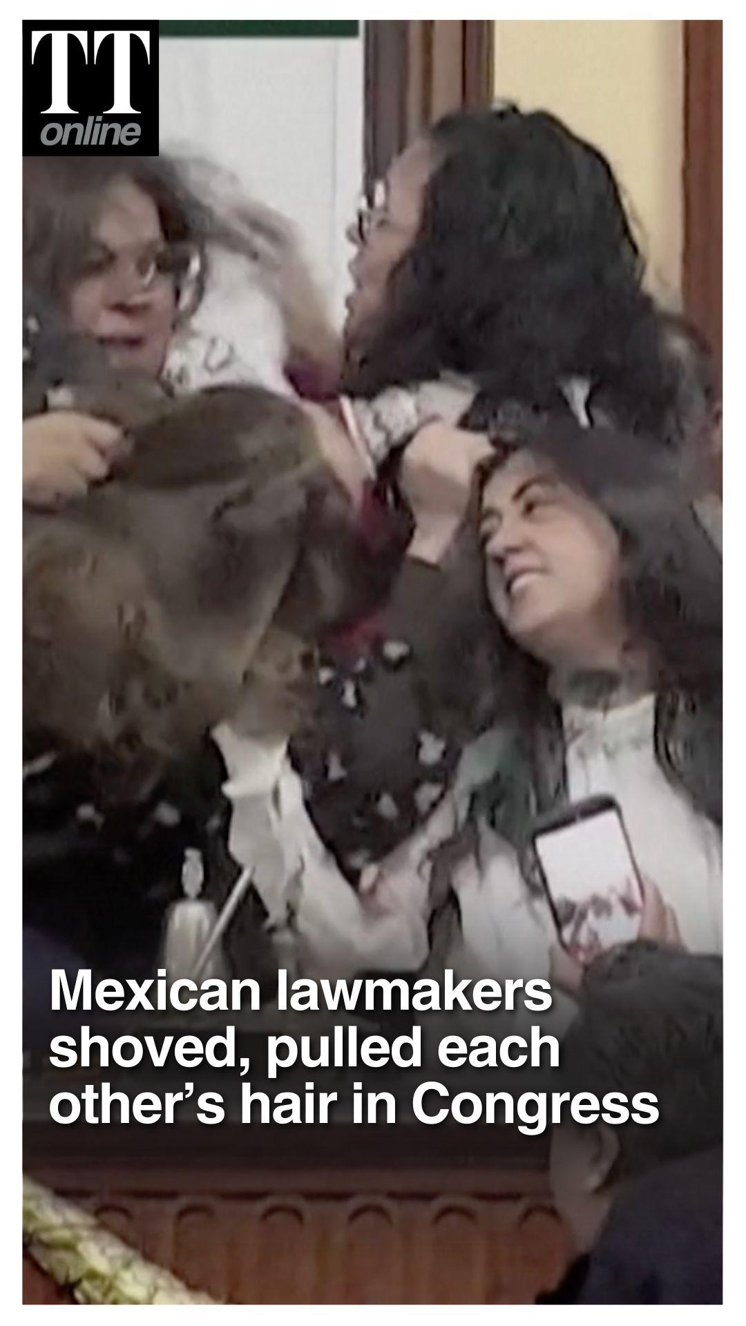 Fistfight in Mexico Congress: Lawmakers Brawl on Floor, Pull Each Other's Hair