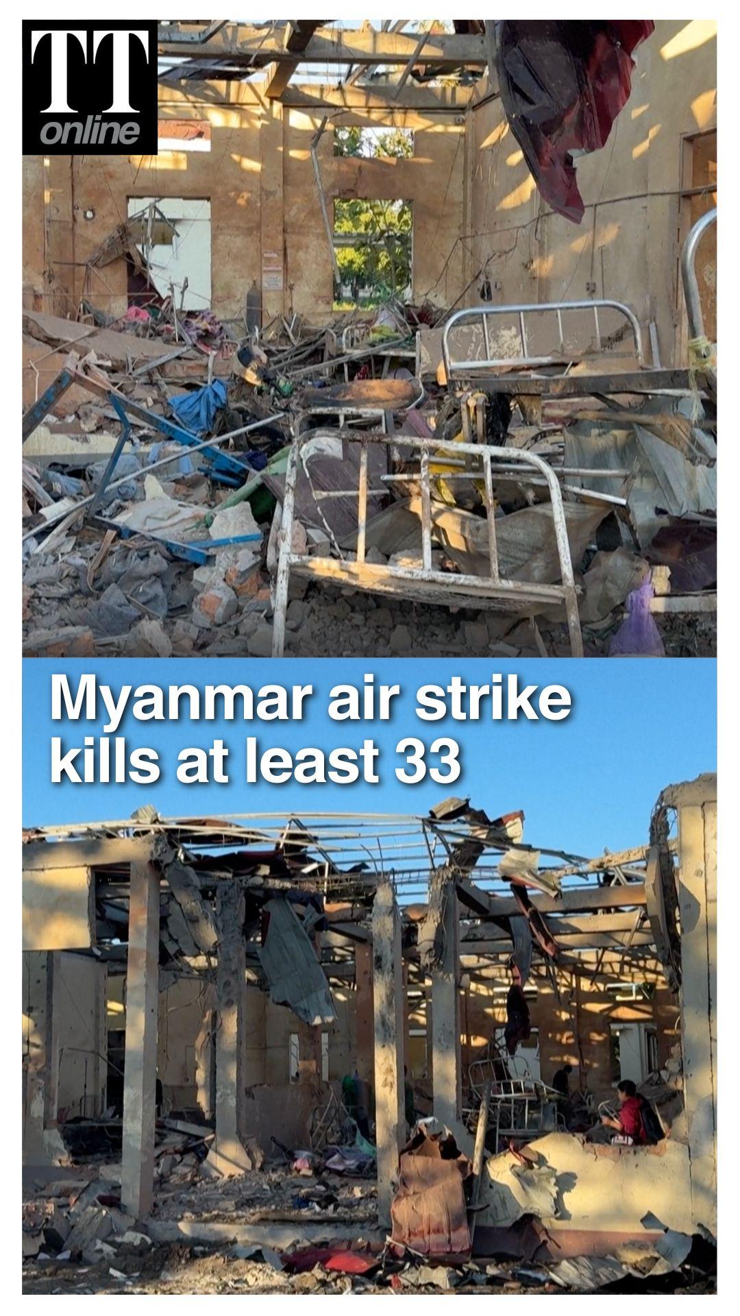 Myanmar Air Strike Destroys Hospital, At Least 33 Killed in Rakhine