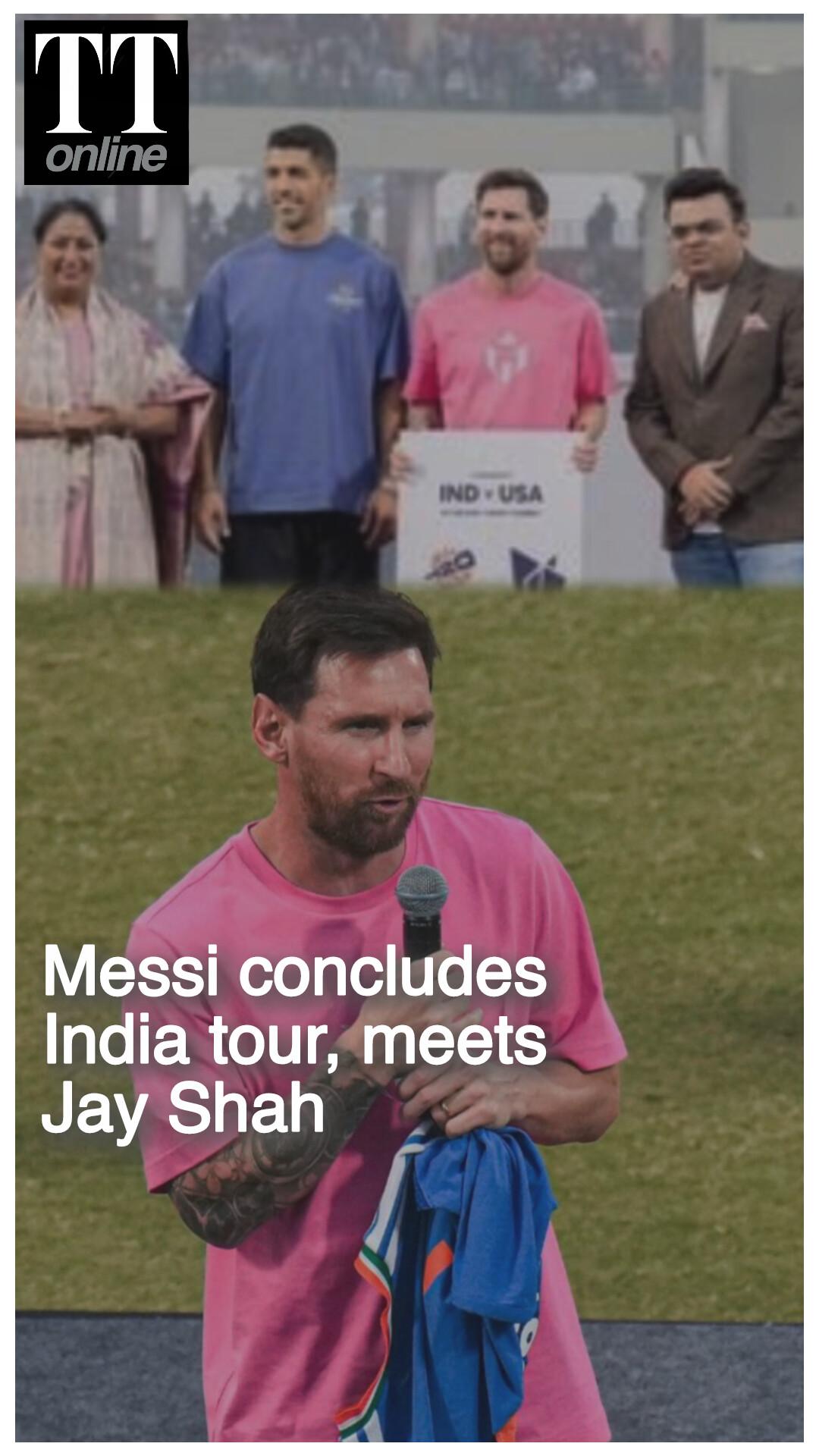Messi Concludes India Tour in Delhi, Meets Jay Shah, CM Rekha Gupta