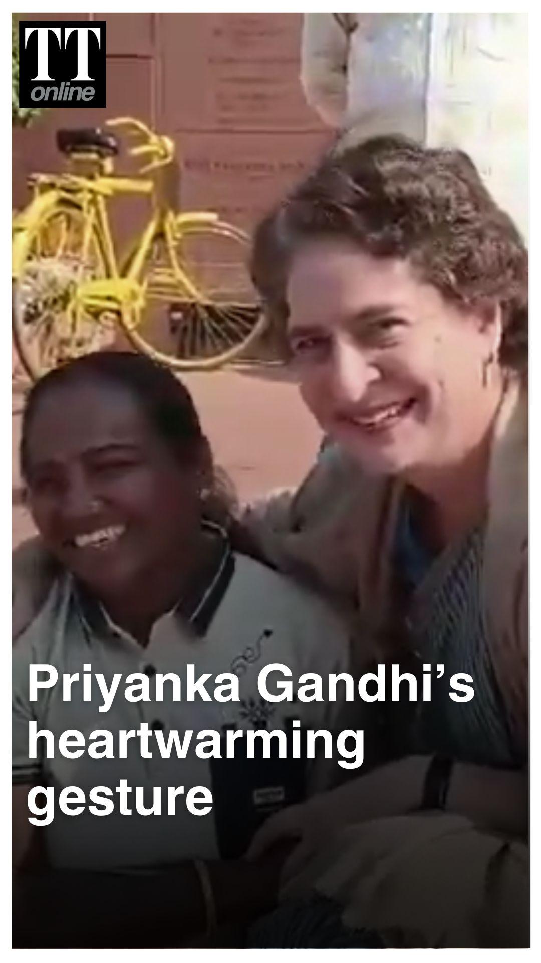Watch | Priyanka Gandhi’s Heartwarming Moment With Differently-Abled Woman Inside Parliament