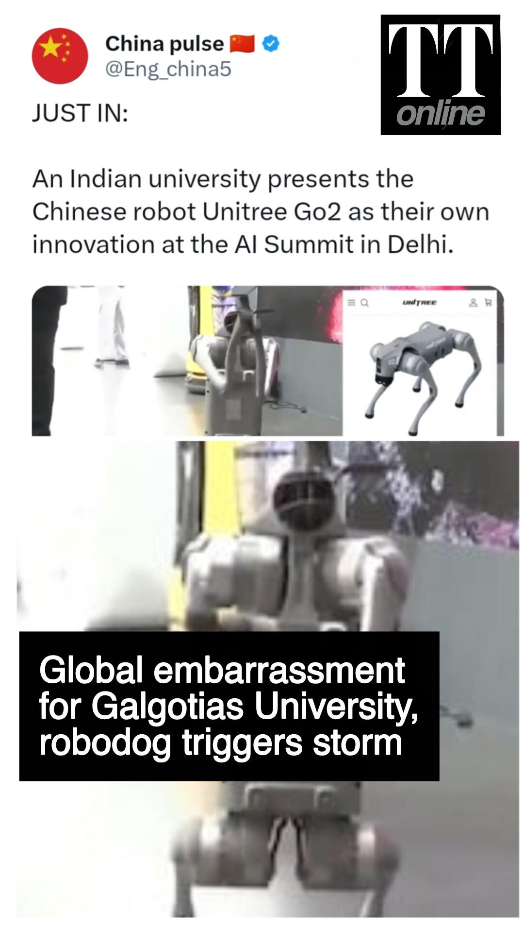 China-made Robodogs Have Their Day at India AI Summit. Till Galgotias Bow-wow Explodes