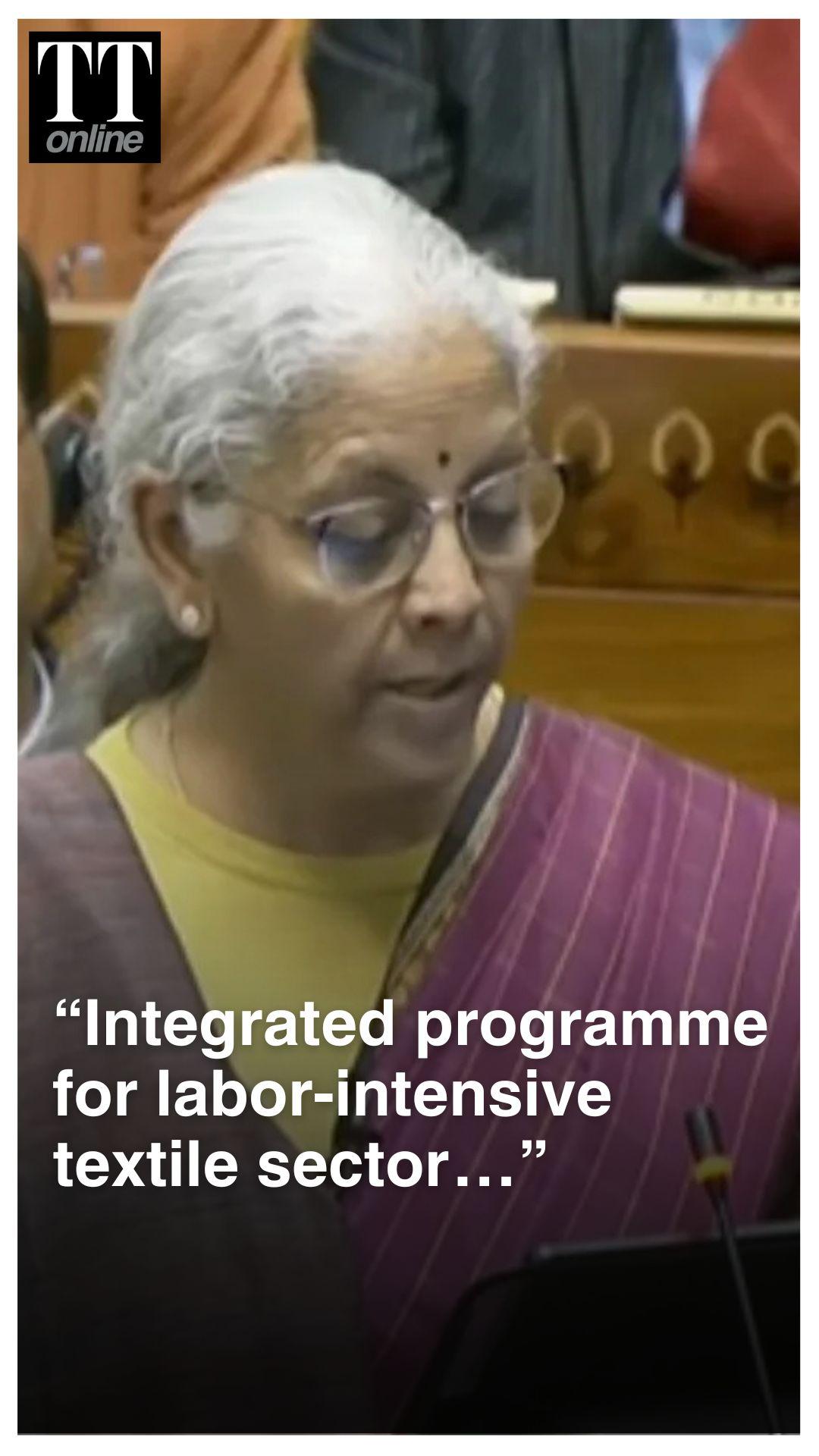 FM Sitharaman Proposes 5 Key Components to Promote Labour Intensive Textile Sector | Budget 2026
