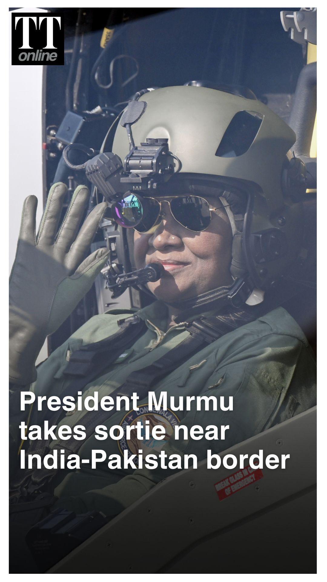 President Murmu Takes Sortie in Indigenous Light Combat Helicopter ‘Prachand’