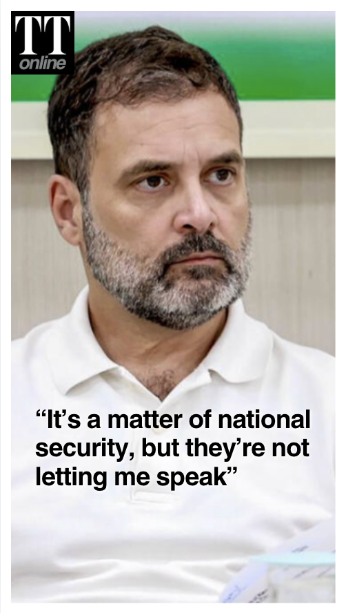 Rahul Gandhi Cites Former Army Chief Book in Parliament, Rajnath Singh Tries to Block Speech