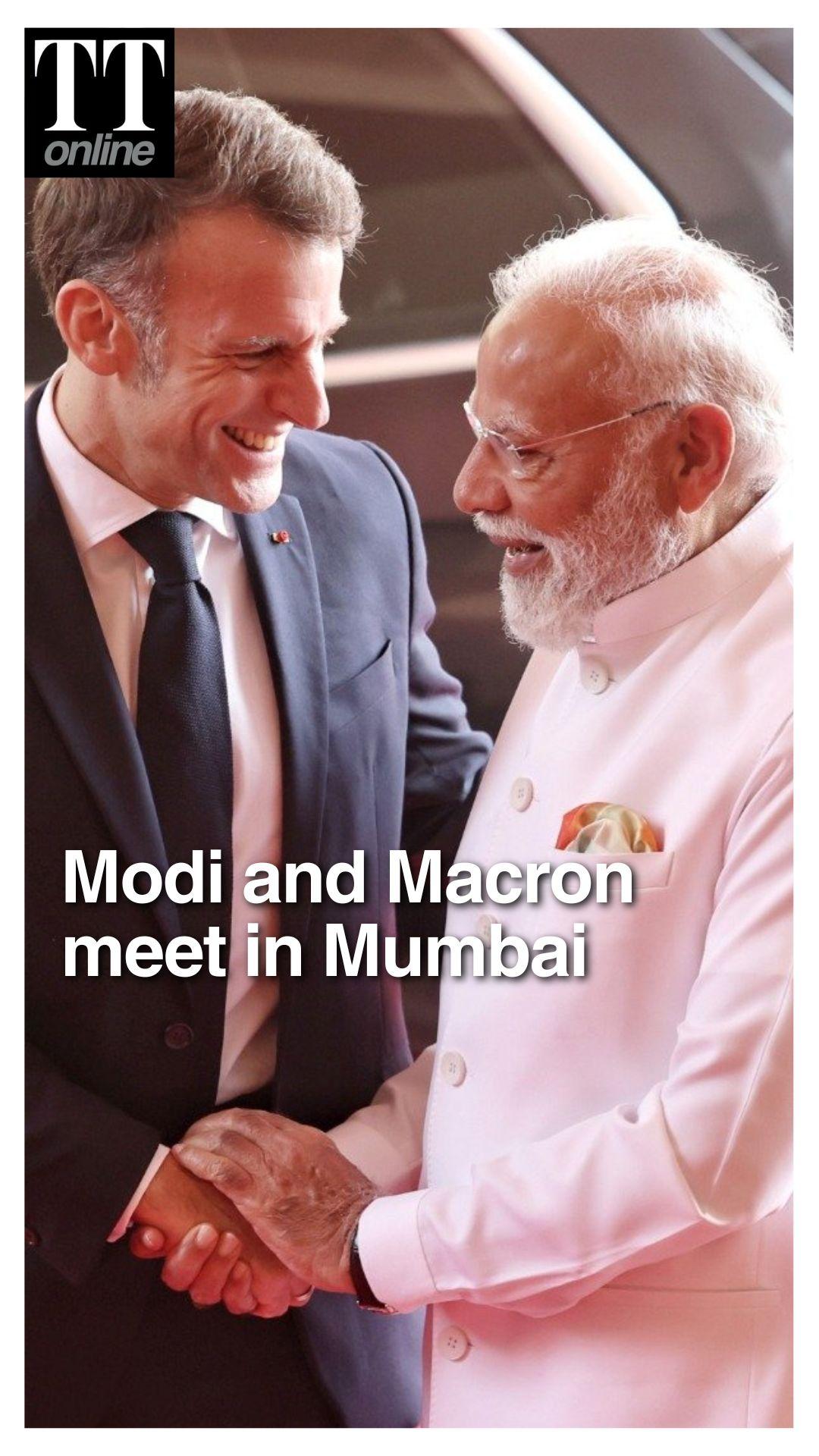 Modi Meets Macron in Mumbai: India–France Talk Innovation & Defence