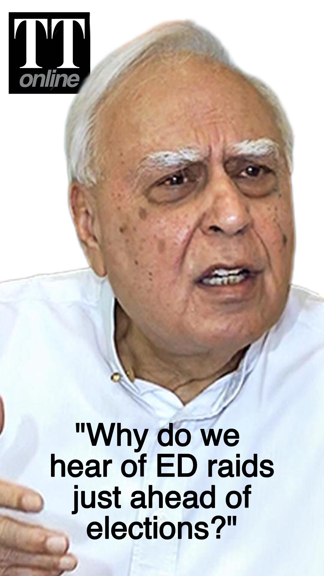 You Hear of ED Raids Only Before Elections, says Kapil Sibal After I-PAC Raids in Kolkata