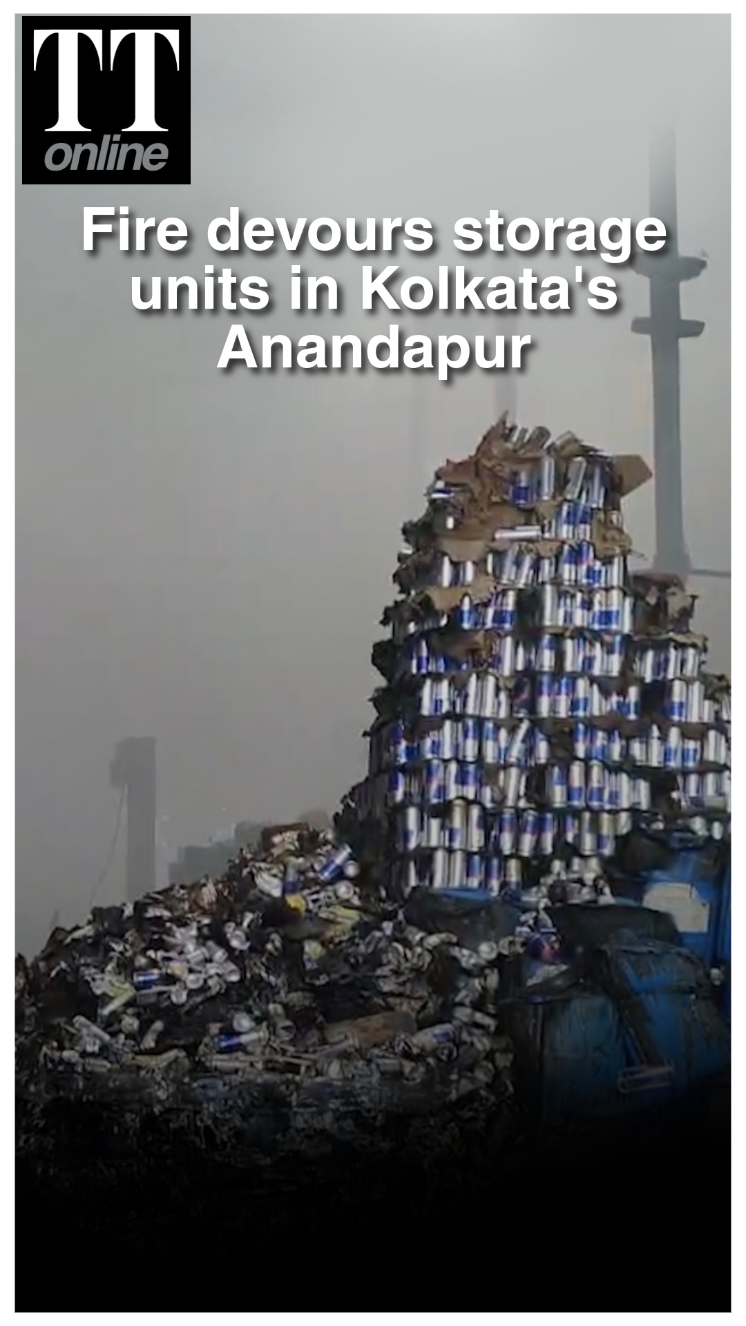 Six feared trapped as blaze engulfs storage units in Kolkata's Anandapur