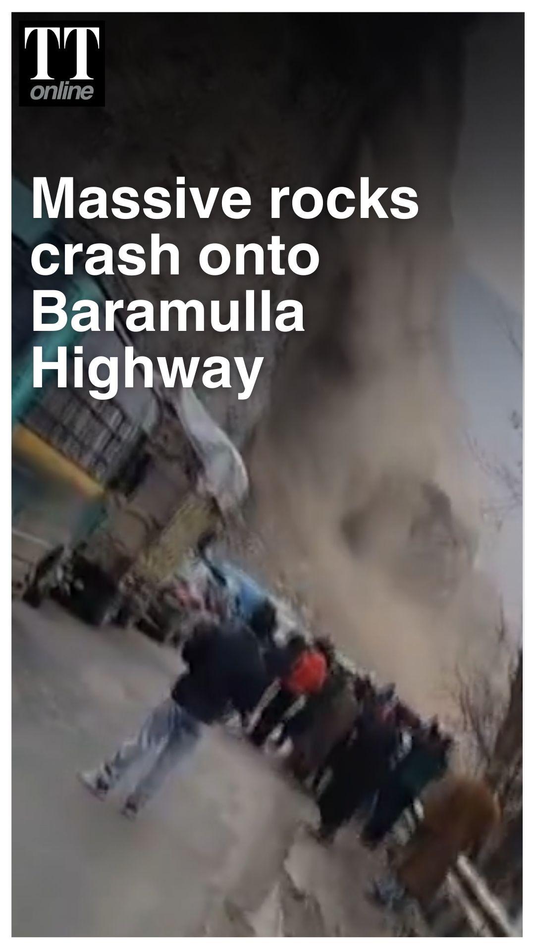 Watch | Massive Landslide Blocks Srinagar-Baramulla Highway