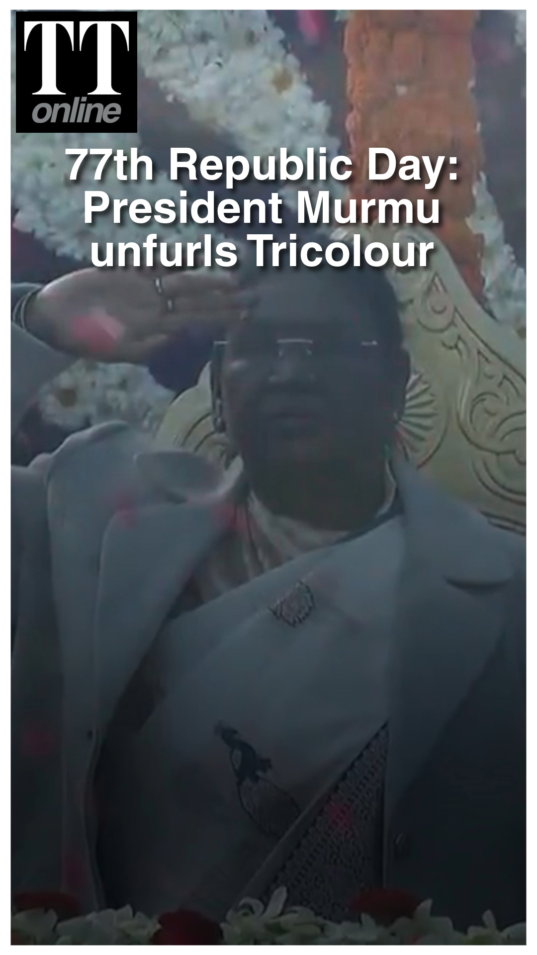 77th Republic Day: President Droupadi Murmu Unfurls the Tricolour at Kartavya Path