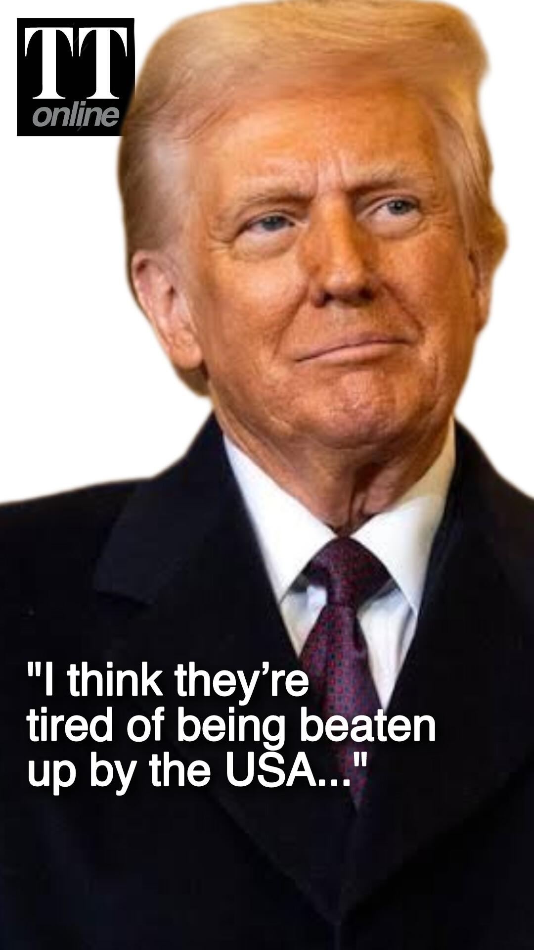 Trump Says Iran Wants to Negotiate But "US May Have to Act Before a Meeting"