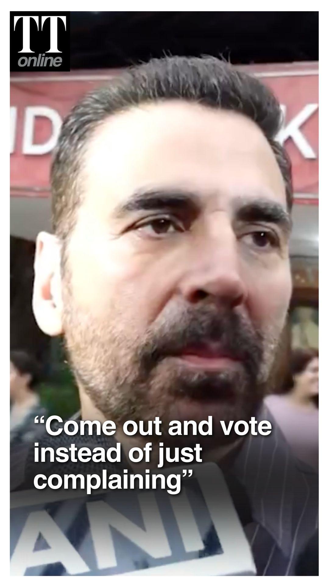 "Vote Instead of Just Complaining": Akshay Kumar on BMC Polls