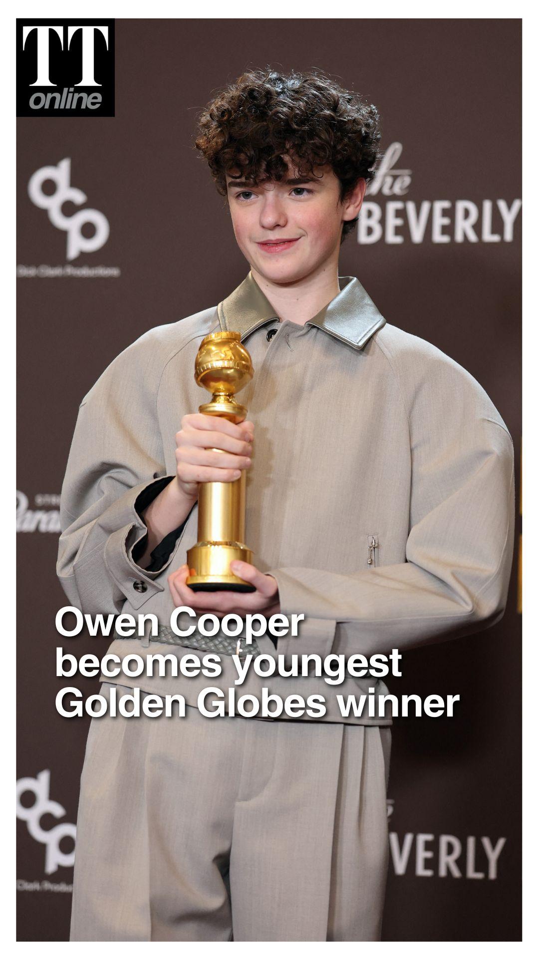 'Adolescence' Owen Cooper, 16, Makes History as Youngest Golden Globe Winner