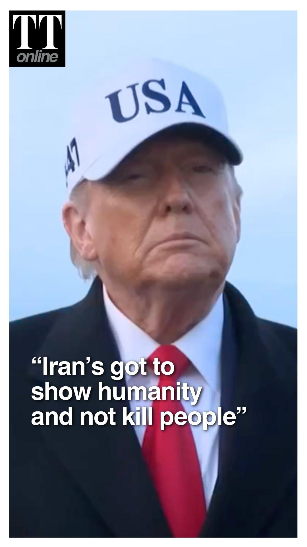 Donald Trump Says 'Iran Has Big Problem' With the Killings of Protesters