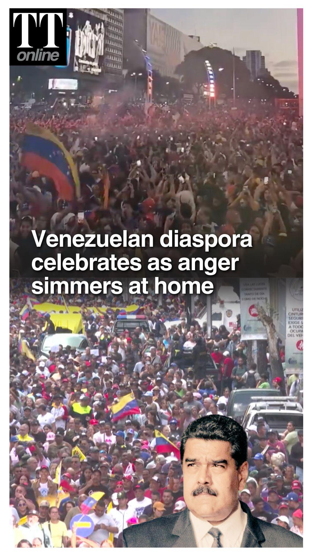 Venezuelan Diaspora Celebrates Maduro’s Ouster as Protests Erupt at Home #venezuela