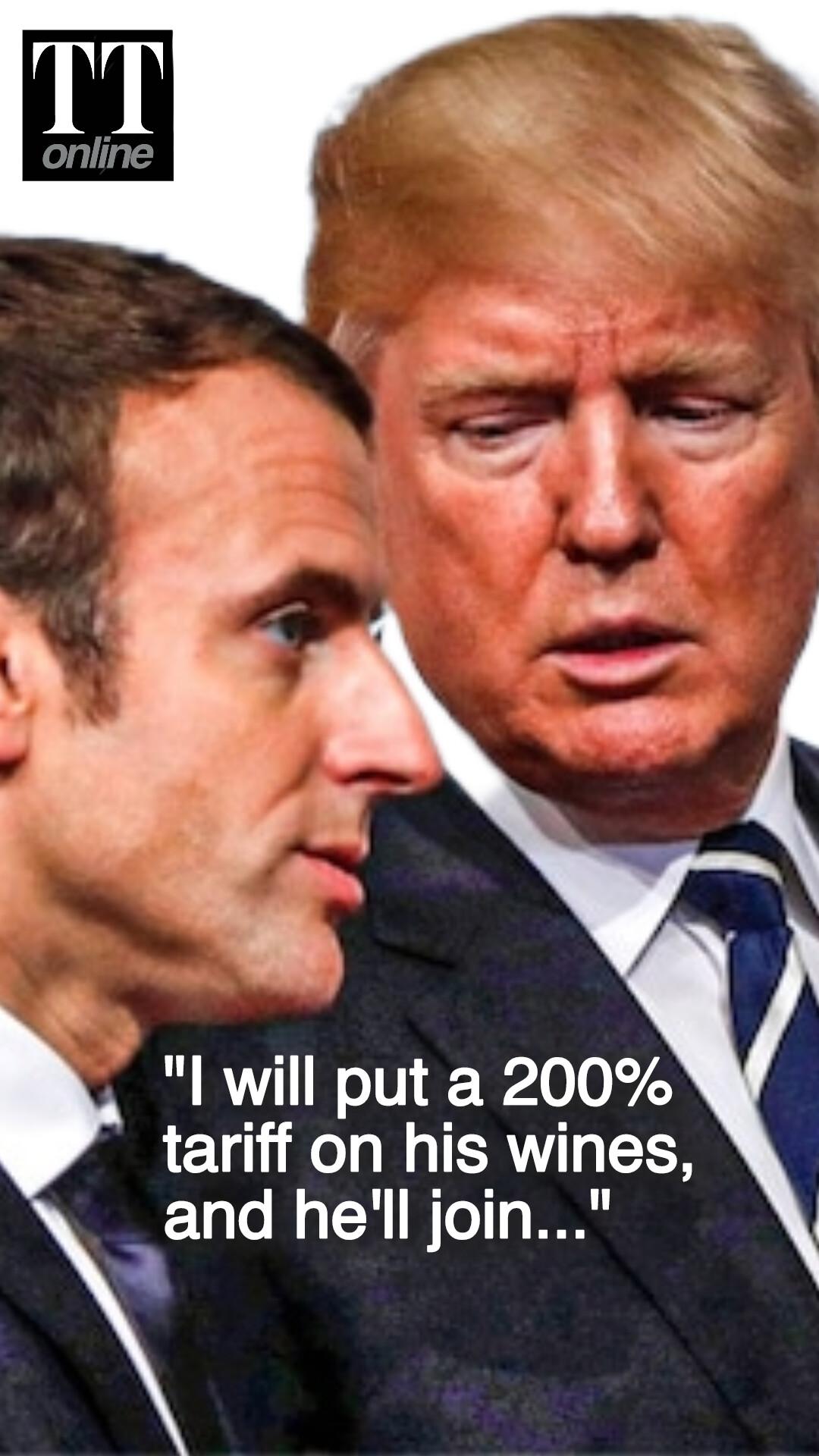 Trump Threatens 200% Tariffs on France After Macron's Peace Board Snub