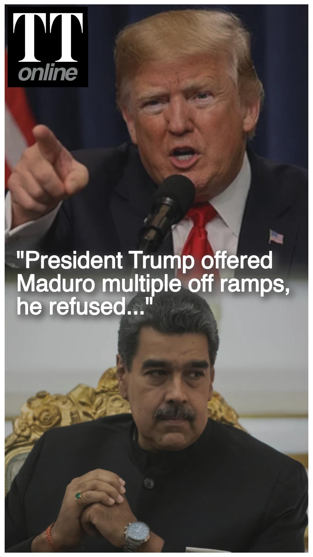 "President Trump Gave Diplomacy a Chance, Maduro Refused — US Defends Action on Venezuela