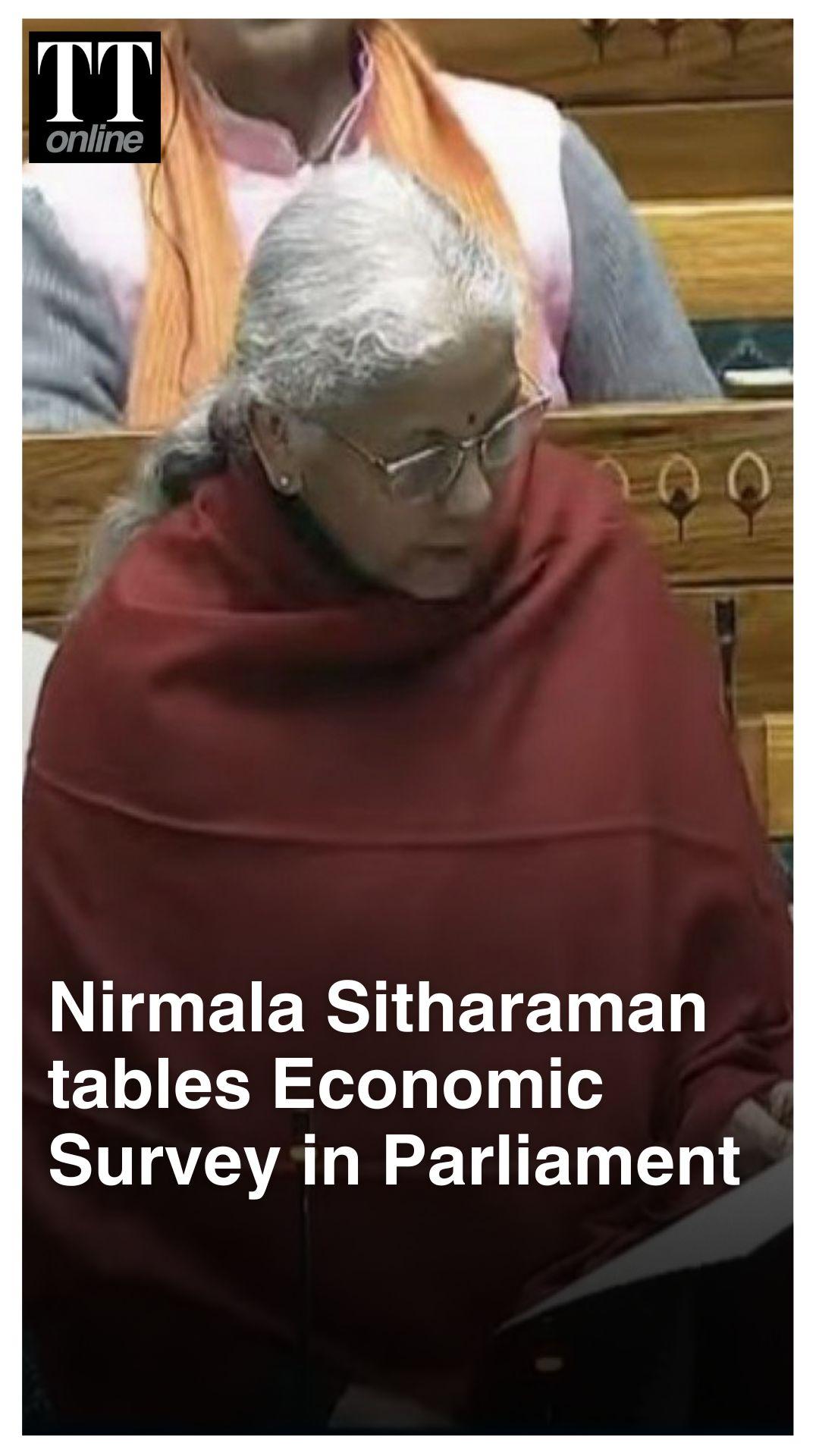 India’s GDP Growth Seen At 6.8–7.2% in FY2026-27: Nirmala Sitharaman Tables Economic Survey