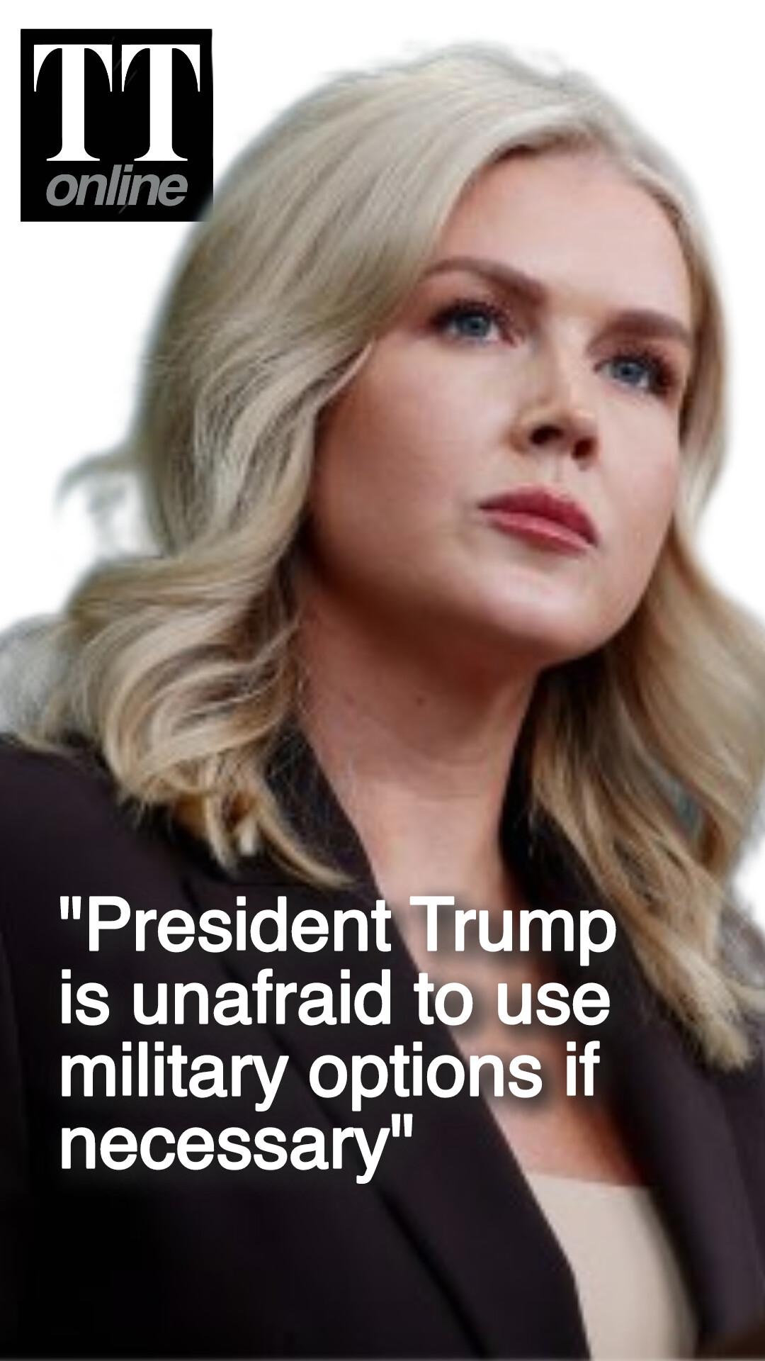 White House Says Airstrikes on Iran "One of the Options on the Table" for Trump