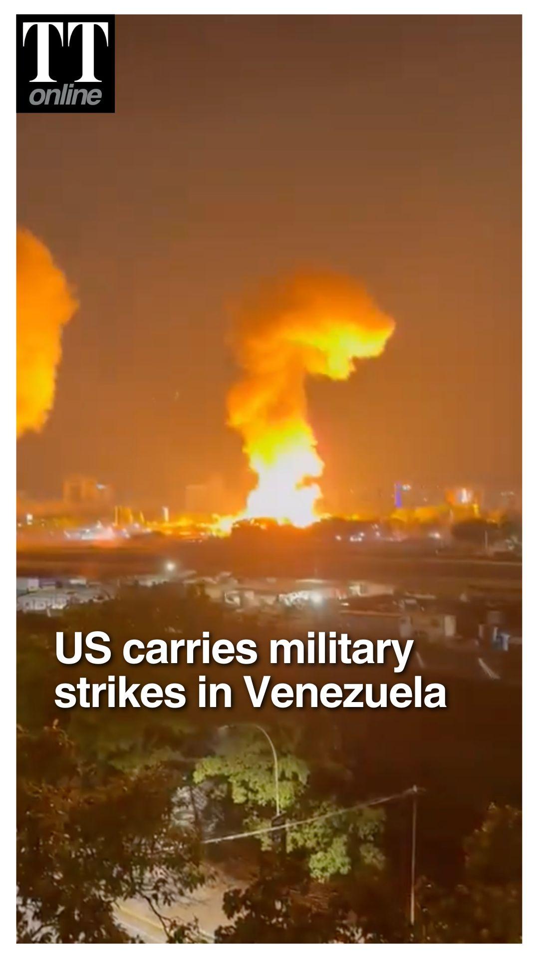 Explosions Rock Caracas as US Claims Large-Scale Strikes on Venezuela