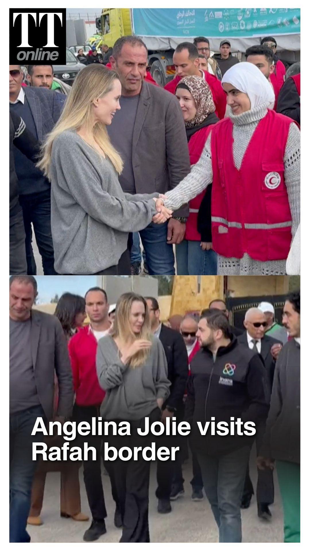Angelina Jolie Visits Egypt’s Arish, Rafah Border to Review Gaza Aid Efforts