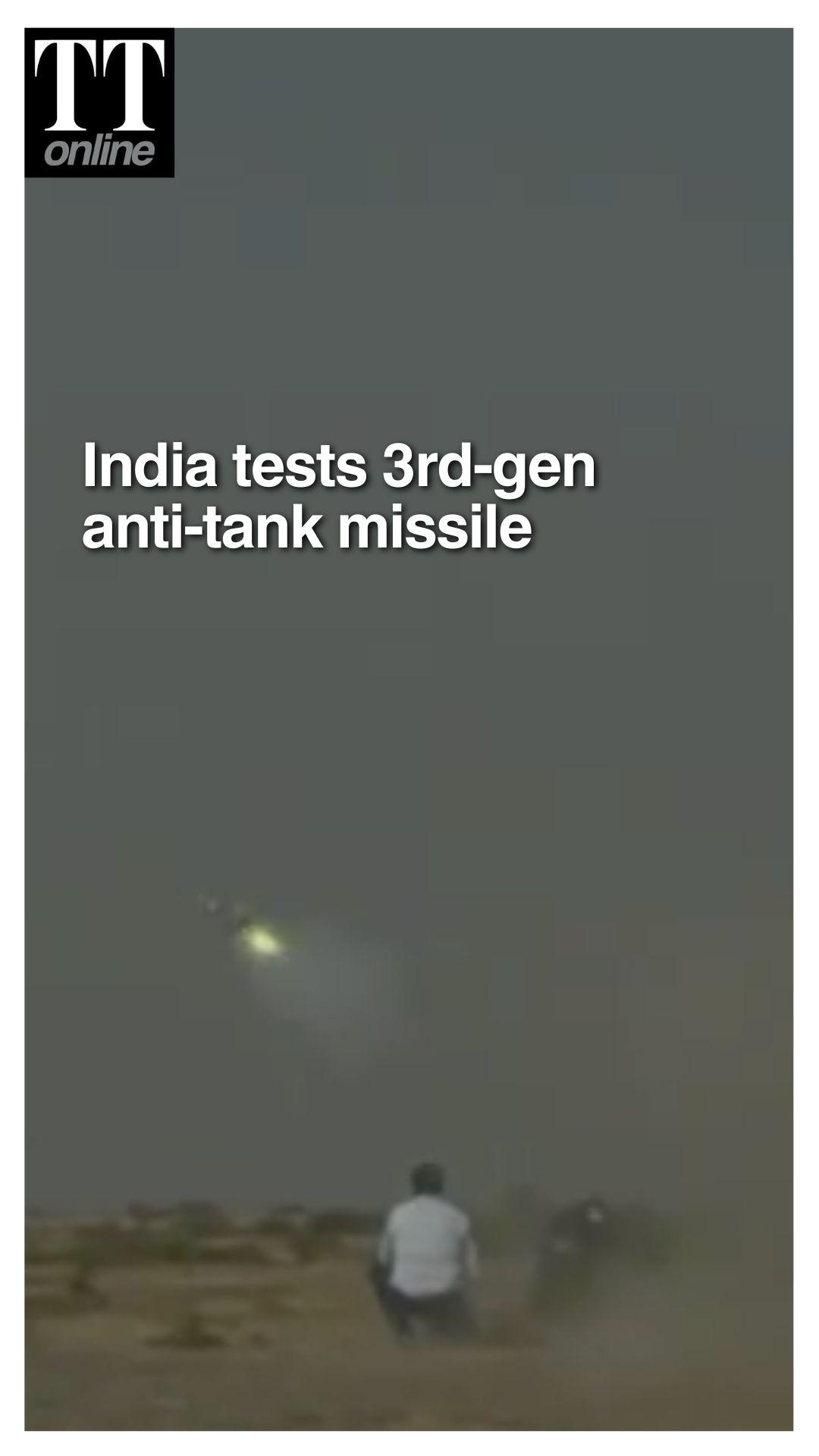 DRDO Successfully Tests Indigenous MPATGM with Top-Attack Capability