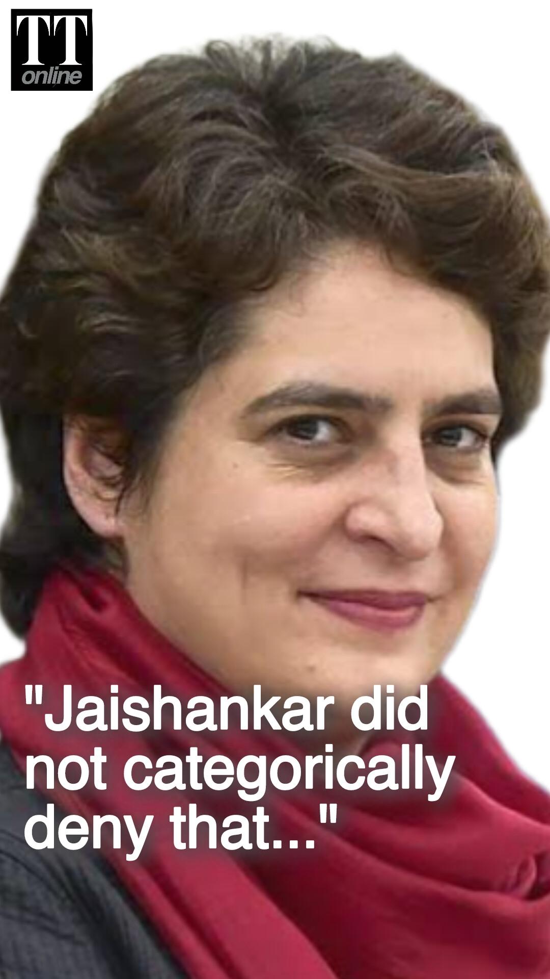 Priyanka Gandhi Says Jaishankar 'Didn’t Categorically Deny' US Involvement in India-Pak Ceasefire