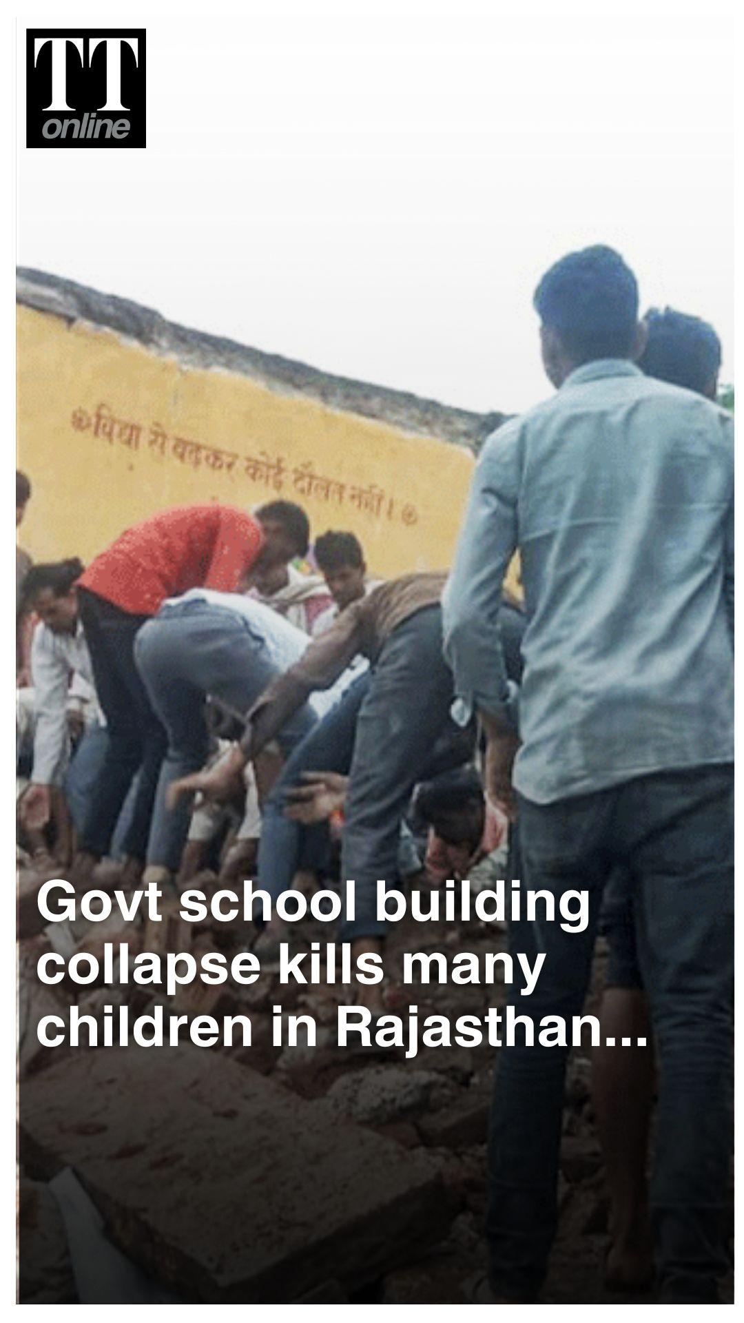 School Roof Collapses in Rajasthan’s Jhalawar, At least 6 Children Killed
