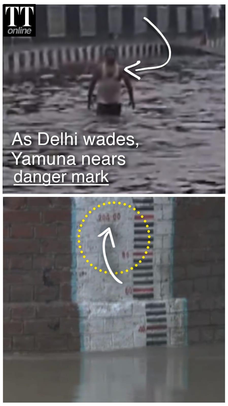 Yamuna Nears Warning Mark as Waterlogged Delhi Faces Chaos
